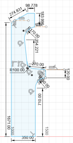 Side panel dimensions